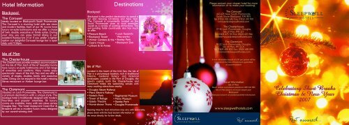 Celebratory Short Breaks Christmas & New Year ... - Sleepwell Hotels