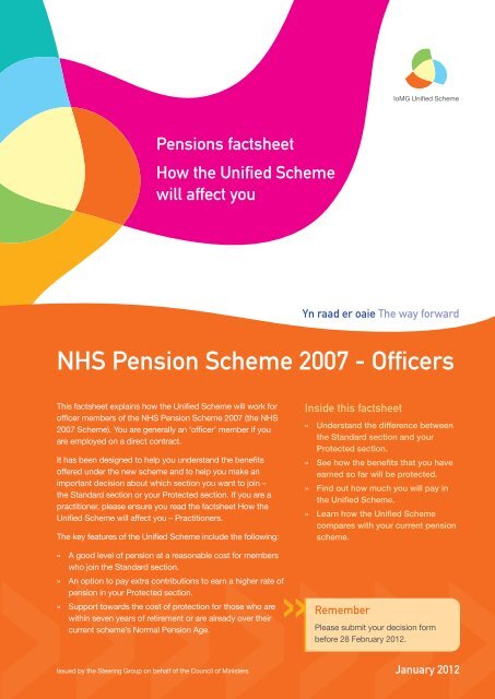 NHS Pension Scheme 2007 - Officers - IoMG Unified Scheme