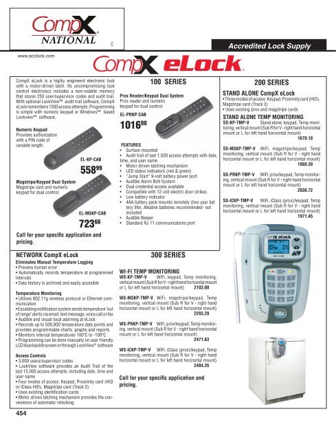 Accredited Lock Supply 100 SERIES 300 SERIES 200 SERIES