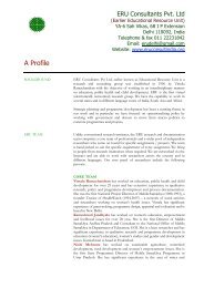 A Profile - ERU Consultants Pvt. Ltd.