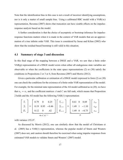 The relationship between DSGE and VAR models - cemmap