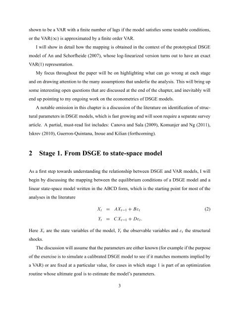 The relationship between DSGE and VAR models - cemmap