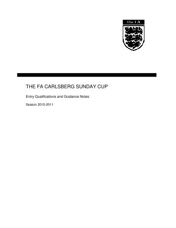 THE FA CARLSBERG SUNDAY CUP - The Football Association