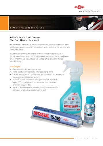 BETACLEAN 3300 European Product Brochure - Dow Automotive ...