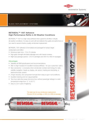 betaseal 1507 - Dow Automotive Systems