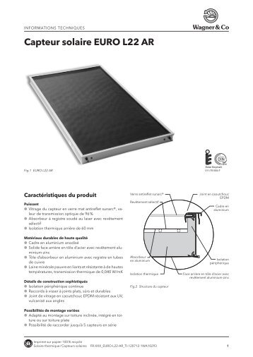 Capteur solaire EURO L22 AR - www.solar-center.lu