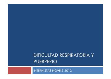 16. DiscusiÃ³n. Disnea y epigastralgia en el puerperio