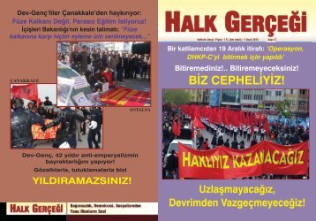 BİZ CEPHELİYİZ UZLAŞMAYACAĞIZ - Yürüyüş