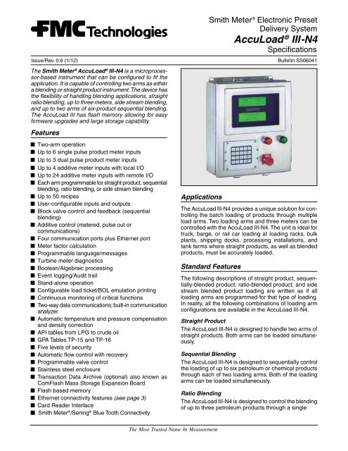 SS06041 - Measurement Solutions - FMC Technologies