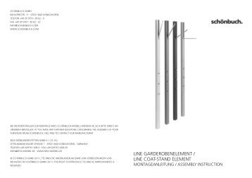 Assembly instructions for the Line Wardrobe by SchÃ¶nbuch - Connox