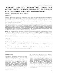 scanning electron microscopic evaluation of the enamel ... - Aosr.co.in