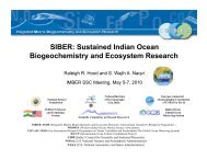 SIBER Overview presentation - Indian National Centre for Ocean ...