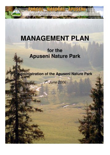 Apuseni Nature ParkManagement Plan - Zinke Environment ...