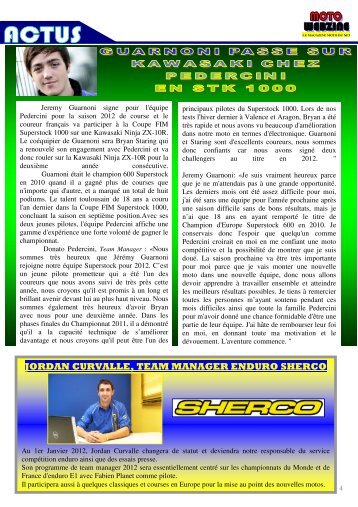 jordan curvalle, team manager enduro sherco - Moto Webzine