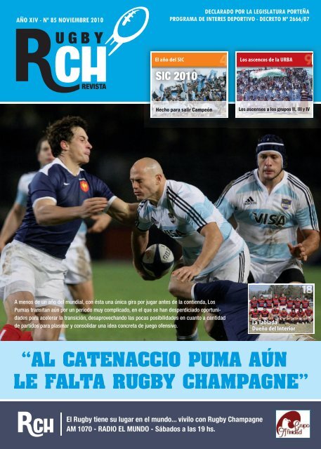 â€œAL CATENACCIO PUMA AÃšN LE FALTA ...  - Rugby Champagne Web