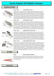 Rucsac Supplies MOTORBIKE Catalogue