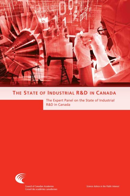 the state of industrial r&d in canada - Council of Canadian Academies