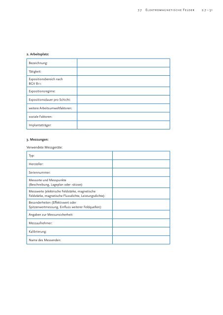 ANLAGE 2 Messprotokoll zur Messung elektromagnetischer Felder