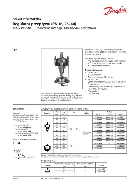 AFQ / VFQ - Danfoss