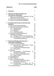 Internationales Marketing - System-Management