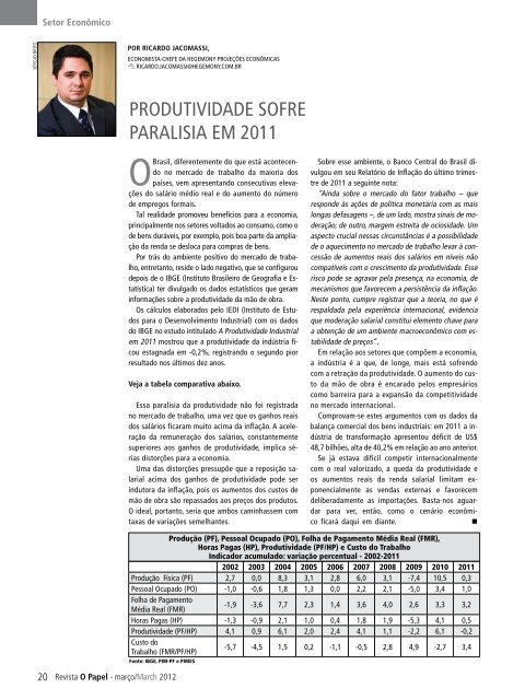 BIOECONOMIA - Revista O Papel