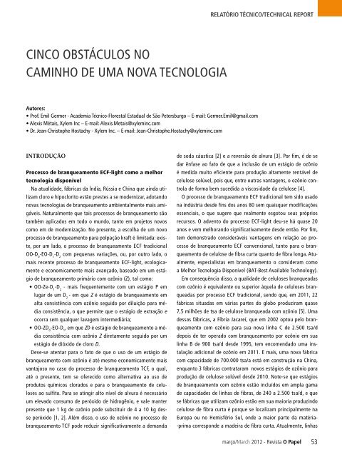 BIOECONOMIA - Revista O Papel