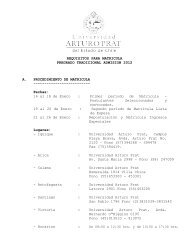requisitos para la matricula - admision 2004 - Universidad Arturo Prat