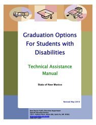 Graduation Options For Students with Disabilities - New Mexico ...