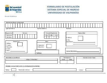 Formulario de PostulaciÃ³n - Universidad de ValparaÃ­so