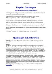 Physik - Quizfragen Quizfragen mit Antworten - Offset-druck-farben.de