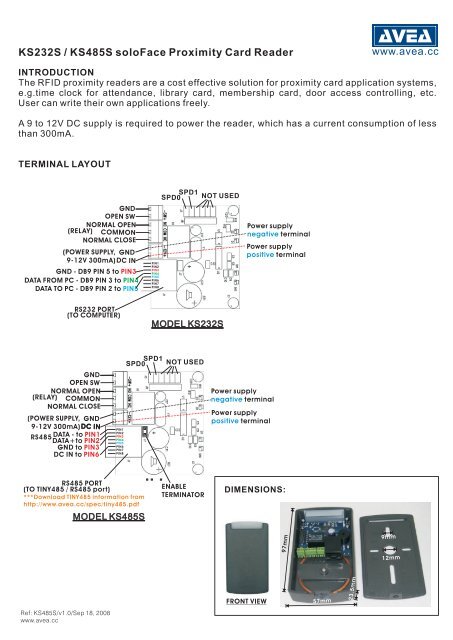 KS485S user manual