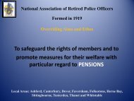 National Association of Retired Police Officers Formed in 1919 ...