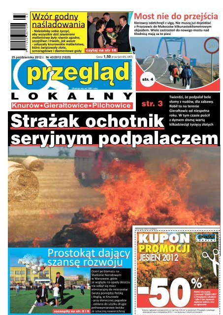 PrzeglÄd Lokalny Nr 43 (1025) 25 paÅºdziernika 2012 roku