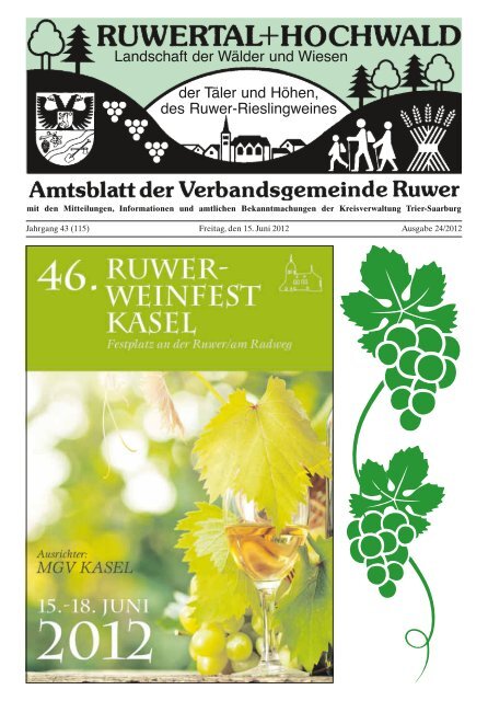 Zum Wohl Riol - Verbandsgemeinde Ruwer