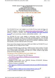 PCCOM PCI BUS 4 PORT RS 422 SMD CARD - Wantronix
