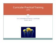 Curricular Practical Training - UCI International Center