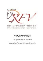 PROGRAMMHEFT - Reit- und Fahrverein Praest