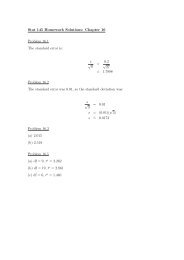 Stat 145 Homework Solutions: Chapter 16 Problem 16.1 The ...