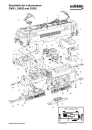 Einzelteile der Lokomotiven 33631, 33632 und 37632
