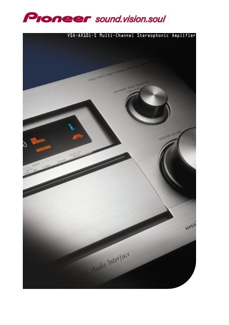 VSA-AX10i-S Multi-Channel Stereophonic Amplifier - Pioneer
