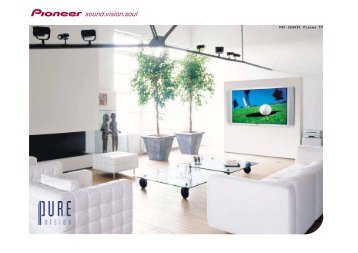 Pioneer PDP-503HDE Plasma TV - Pioneer Europe