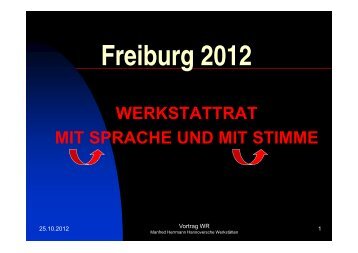 Freiburg 2012 - WerkstÃƒÂ¤tten:Tag 2012