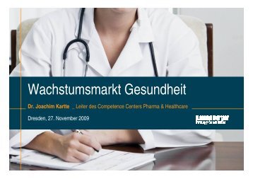 Vortrag Dr. Kartte - Plattform Gesundheitswirtschaft Sachsen