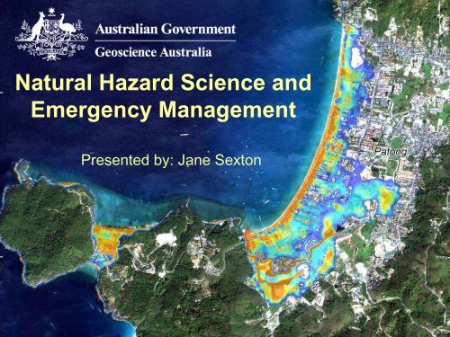 Natural Hazard Science and Emergency Management - Geoscience ...