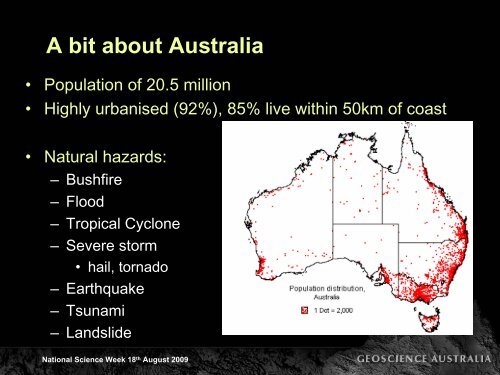 Natural Hazard Science and Emergency Management - Geoscience ...