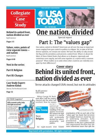 One nation, divided - USA TODAY Education - K-12 Education Online