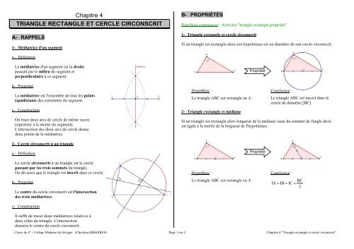 Exercices Construction De Triangles 6ème Pdf exercices triangles 6ème pdf