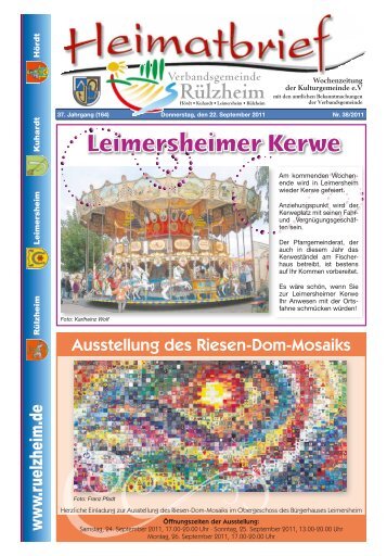 Leimersheimer Kerwe - Verbandsgemeinde Rülzheim
