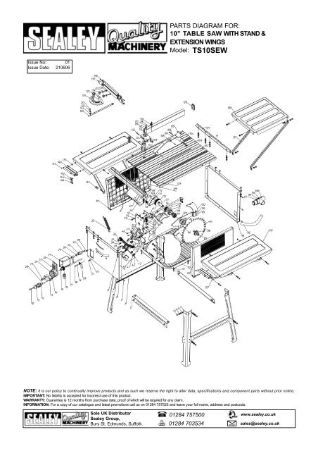 Table Saw Parts Diagram | F Wall Decoration