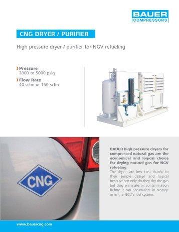 CNG Dryer Purifier - BAUER Compressors